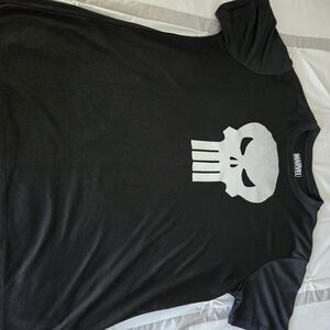 Marvel Black and White Logo Shirt